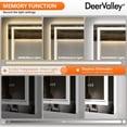 thumbnail image 4 of Deervalley 40"X 32" RGB LED Bathroom Mirror, Front Light And RGB Backlit Lighted Vanity Mirror, 4 of 12