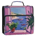 thumbnail image 5 of FORMRS Zipper Binder with Shoulder Strap 1.5-inch Ring 500 Sheet Capacity File Bag, Purple Window Scene, 5 of 5