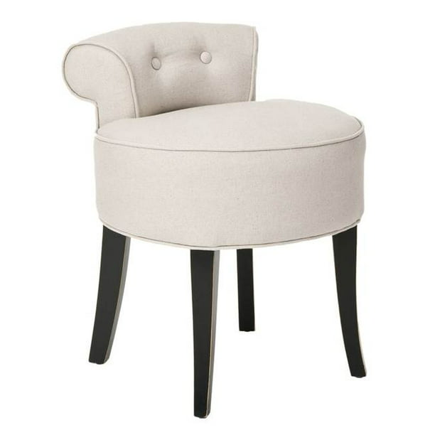 23 In Fabric Upholstered Vanity Chair, Bathroom Vanity Chair With Wheels