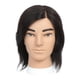 thumbnail image 1 of Cabeza de maniquí masculino para práctica de peluquería, corte de pelo, cabeza de maniquí de peluquero Piel Negra Negra, 1 of 8