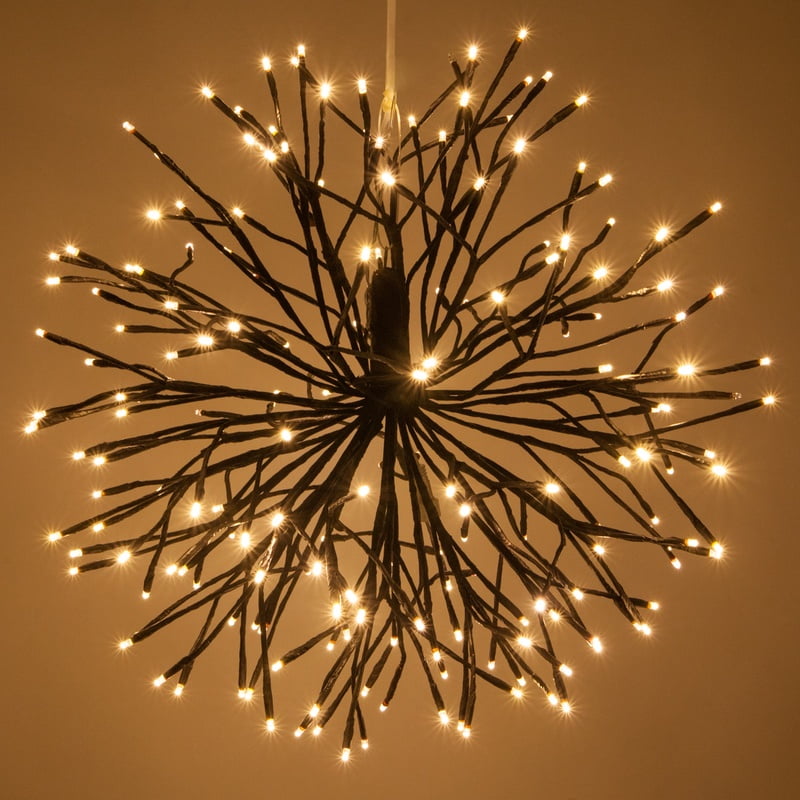 Wintergreen Lighting Starburst Lighted Branches, 24", Brown with 200