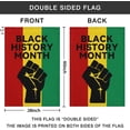 thumbnail image 2 of Black History Month House Flag February Decorative Sign Flags Vertical Double Sided Large Porch Yard Lawn Outdoor Decor 28x40 Inch, 2 of 3