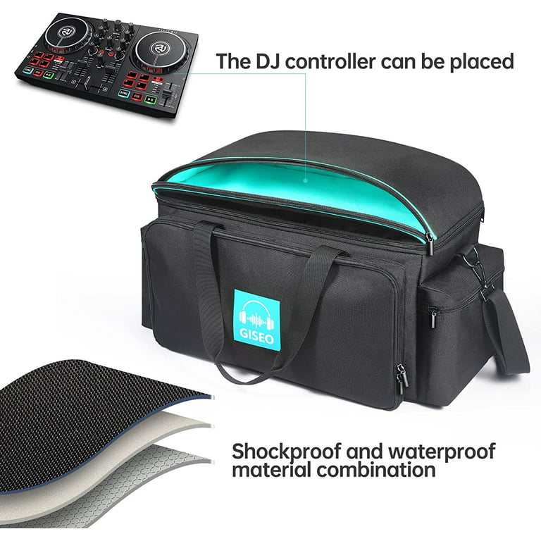 Large Cable File Bag with Inside Padded Bottom and Detachable Dividers, DJ Bag W
