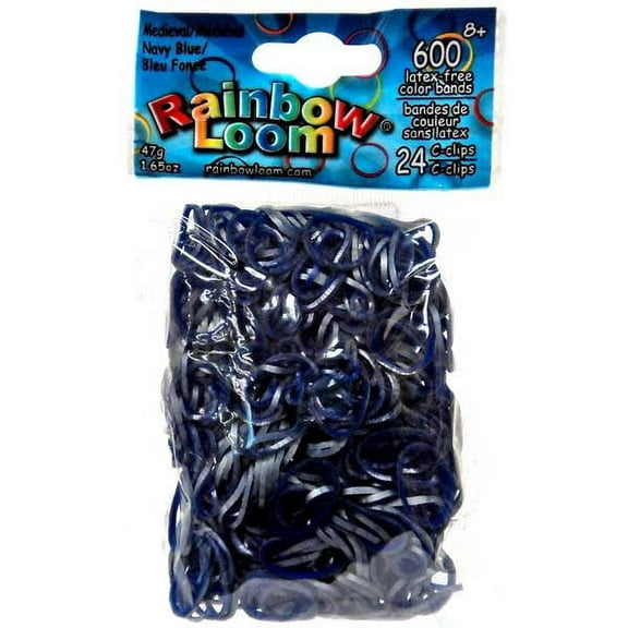 Rainbow Loom Medieval Navy Blue Rubber Bands Refill Pack (600 ct)