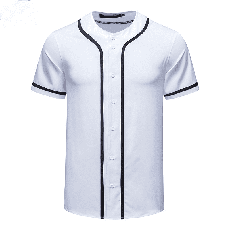 Wish Men's Button Baseball Uniforms, Blank Softball Uniforms, Hip Hop  Trendy Short Sleeve Activity Shirts navy blue—S S603 