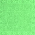 thumbnail image 1 of Ahgly Company Indoor Square Abstract Emerald Green Modern Area Rugs, 8' Square, 1 of 4