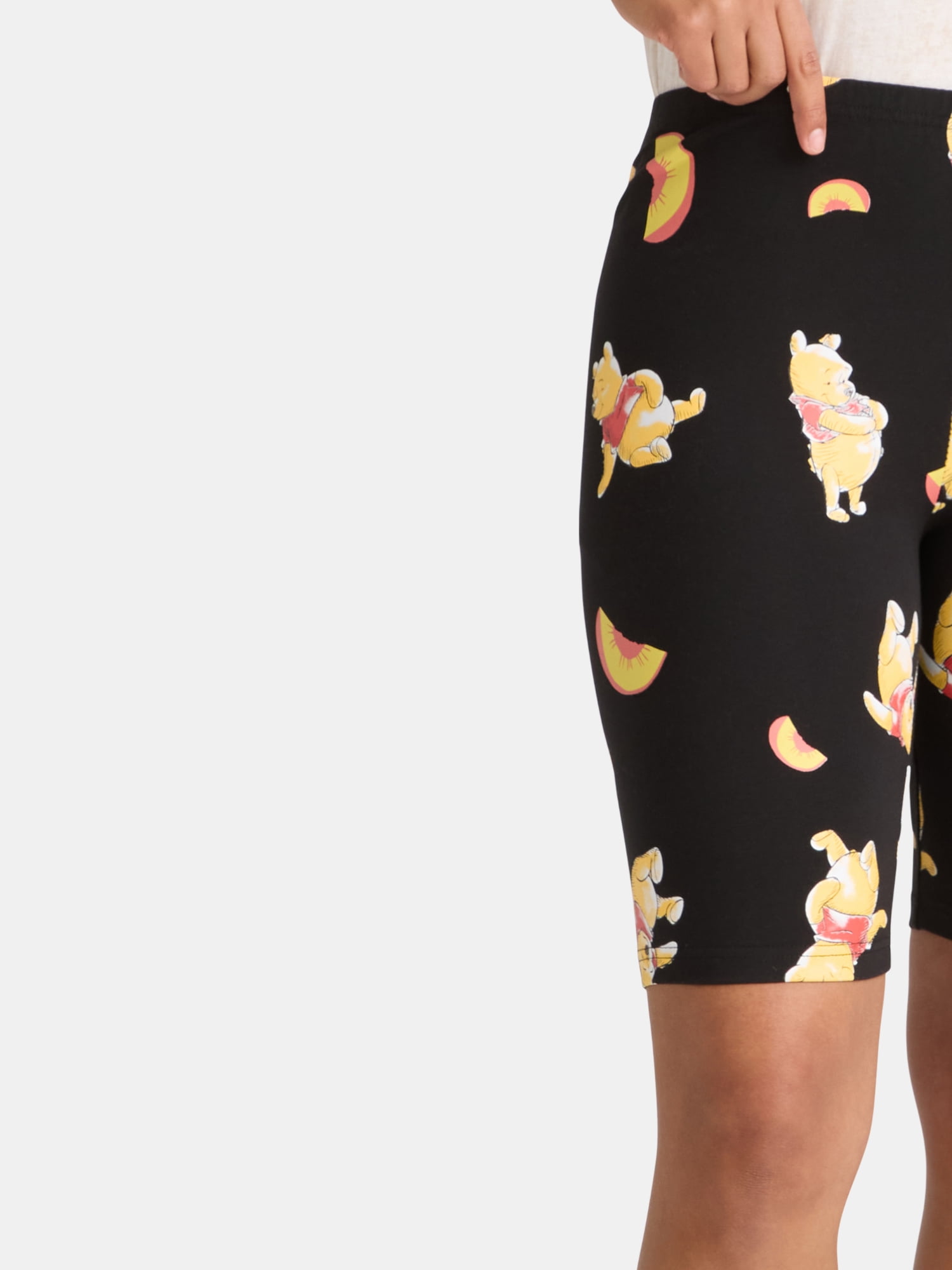Disney Women’s Winnie the Pooh Print Biker Shorts, Sizes XXS-XXL