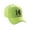Lime, variant on Structured Baseball Hat Cap Curved Visor Custom Team Number - Gold Hat, Black 14