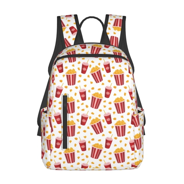 Fotbe Popcorn Mochila Ligera para Hombres y Mujeres - Duradera y Resistente al Agua, Ideal para Escuela, Trabajo, Viajes y Uso Diario