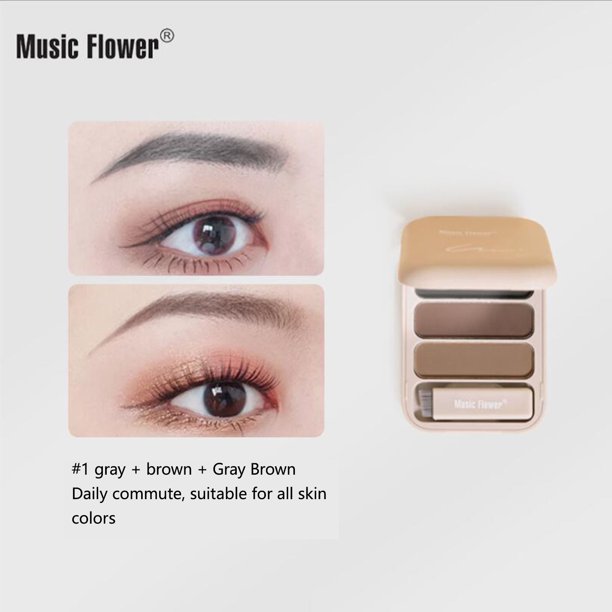 Polvo de cobertura total SKin-Focus, polvo compacto ligero con control de grasa para base de maquillaje, polvo multiusos de tres colores para cejas, maquillaje natural y reparación. Recorte de cejas.