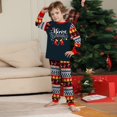 thumbnail image 6 of Onlypjs Family Matching Christmas Pajamas – Navy "Merry Christmas" Top & Festive Ornament Print Pants for Women, Men, Couples, 6 of 6