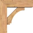 thumbnail image 6 of Ekena Millwork 7 1/2"W x 26"D x 26"H Imperial Block Smooth Bracket w/ Offset Brace, Western Red Cedar, 6 of 25