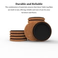 thumbnail image 3 of Wosthever Deslizadores únicos para muebles en forma de copa, 4 piezas, deslizamiento suave sobre suelos de madera dura, arañazos Cubiertas para muebles de jardín 4.72 pulgadas, 3 of 6
