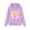Purple Smiling Face, variant on Serdomi Hoodie Sweatshirts for Girls -Soft Long Sleeve Pullover Shirt Stylish Purple Smiling Face Tween Size 12/14