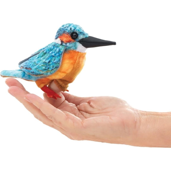 Folkmanis Puppets Mini Common Kingfisher Finger Puppet