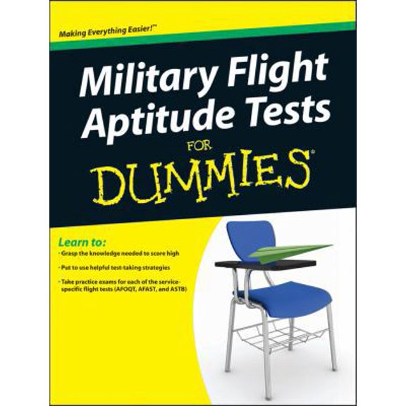 Pre-Owned Military Flight Aptitude Tests For Dummies (Paperback) 0470600322 9780470600320