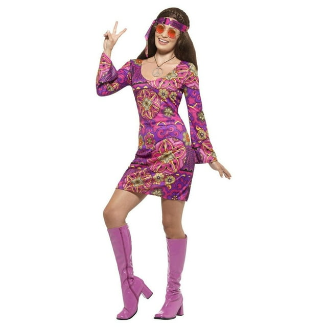 Smiffys Ensemble de Costume Hippie Woodstock pour Femmes