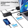 thumbnail image 3 of iVANKY FusionDock 1 MacBook Pro Docking Station with 150W Power Adapter, 12-in-2 Dual 4K@60Hz Monitor Dock for MacBook M1/M2/M3 Pro/Max Display Dock 2HDMI 2.0, 96W PD, 6 USB, Ethernet SD/TF Audio, 3 of 6