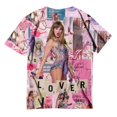 thumbnail image 3 of TayIor Sw1ft Chemises, Tylor Sw1ft Merch, Tylor Sw1ft, Chemises Blouse à Manches Courtes à Col Rond Imprimées Décontractées de Mode pour Femmes, T-Shirts Graphiques pour Amatrices de Musique pour Femmes TKFASHION Rose TG, 3 of 3