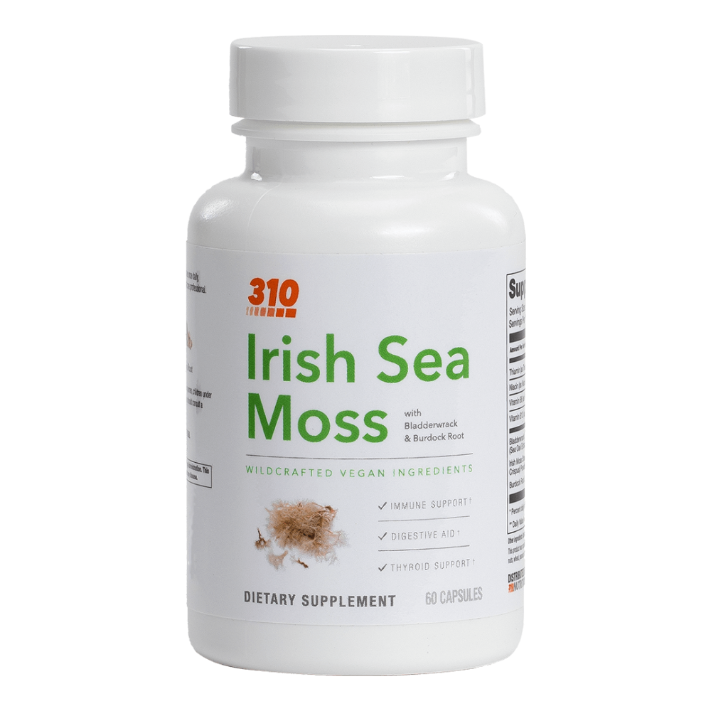 Wildcrafted Sea Moss Capsules (60 Count) with Bladderwrack and Burdock