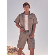 Wrangler® Men's Utility Streetwear Short Sleeve Shirt, Sizes S-3XL