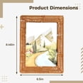 thumbnail image 4 of Faux Rattan Picture Frame, 6.5 x 8.5 in / 16.5 x 21.5 cm Handwoven Photo Frame, Brown Color, Rustic Decor for Living Room, Bedroom, Study Room, Farmhouse Decor, 4 of 5