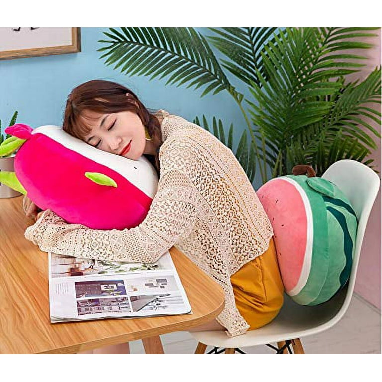 Peach Shaped Pillow Creative Fruit Cushion Vivid Plush Stuffed Pillow Walmart