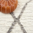 thumbnail image 6 of SAFAVIEH Kenya Georgiana Geometric Wool Area Rug, Ivory/Grey, 5' x 8', 6 of 8