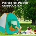 thumbnail image 3 of Kids Play Tent, Pop up Tent, Automatic Setup and Foldable Playhouse for Boys Girls Babies and Toddlers, Play Tent Toy Indoor and Outdoor Games, 3 of 8