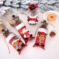 thumbnail image 4 of 4 Piezas Fundas para Botellas de Vino con Cordón a Cuadros Bolsas para Botellas de Papá Noel de Arpillera Bolsas para Botellas con Cordón de Reno Fundas para Botellas de Vino a Cuadros Navideños con Piel Sintética para Decoración de Fiesta de Navidad oso de fresa Electrónica, 4 of 5