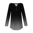 thumbnail image 5 of Womens Henley Tops Long Sleeve, Comdrip Long Sleeve Tops for Women Neck Casual Petite T Shirts Long Sleeve Tunic Tops for Women Black L, 5 of 5