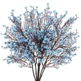 thumbnail image 1 of 6 paquetes de flores artificiales para aliento de bebé, ramos de Gypsophila falsos, color azul, arreglos florales de seda de tacto real para centros de mesa, bodas, hogar, granja, fiesta, decoración, 1 of 6