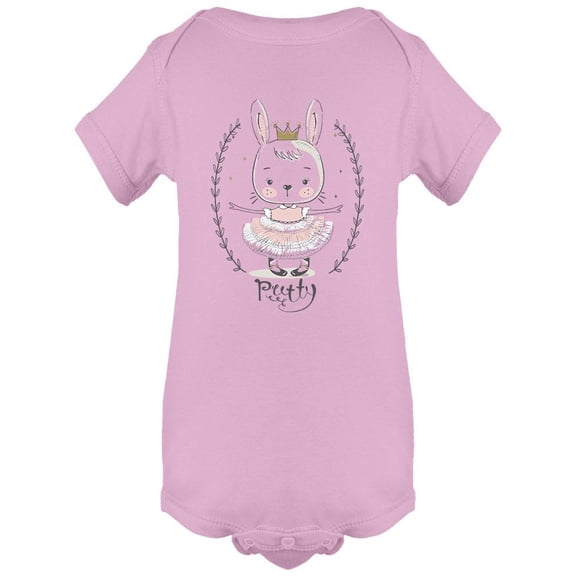 Cute Rabbit Princess With Crown Bodysuit Infant -Image by Shutterstock,  Newborn