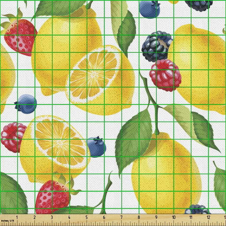 Strawberry Fabric by The Yard, Spring Fruit Upholstery Fabric, Cartoon  Pattern Decorative Fabric, Fresh Nature Indoor Outdoor Fabric, DIY Art