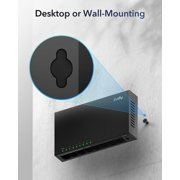 Cudy GS108 8 Port Gigabit Unmanaged Ethernet Network Switch , Ethernet Splitter Plug & Play Fanless Metal Design Shielded Ports Traffic Optimization