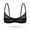 Black, variant on Wingslove Women's Sexy 1/2 Cup Lace Bra Balconette Mesh Underwired Demi Shelf Bra Unlined See Through Bralette,Black 32B