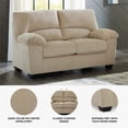 thumbnail image 5 of Signature Design by Ashley Furniture SimpleJoy Sand Loveseat, 5 of 10