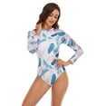 thumbnail image 3 of Traje de baño deportivo de manga larga, traje de baño de una pieza, traje de surf sexy para mujer, 3 of 5