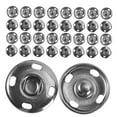 thumbnail image 6 of Soimiss 100Pcs Metal Button Snap Fasteners Sew on Clothes for Jackets Pants and Coats, 6 of 8