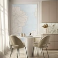 thumbnail image 4 of Idea4wall 2pcs Elegant Floral Outline Modern Minimalist White Flower Wall Murals, Not Peel and Stick, Non-Woven Wallpaper Large Wall Decoration for Rooms, 48"x96", 4 of 5