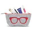 thumbnail image 1 of stanreset for Zipper Eye Glasses Case Pouch Bag Box Storage Felt Cloth ch red 1 Pc, 1 of 6