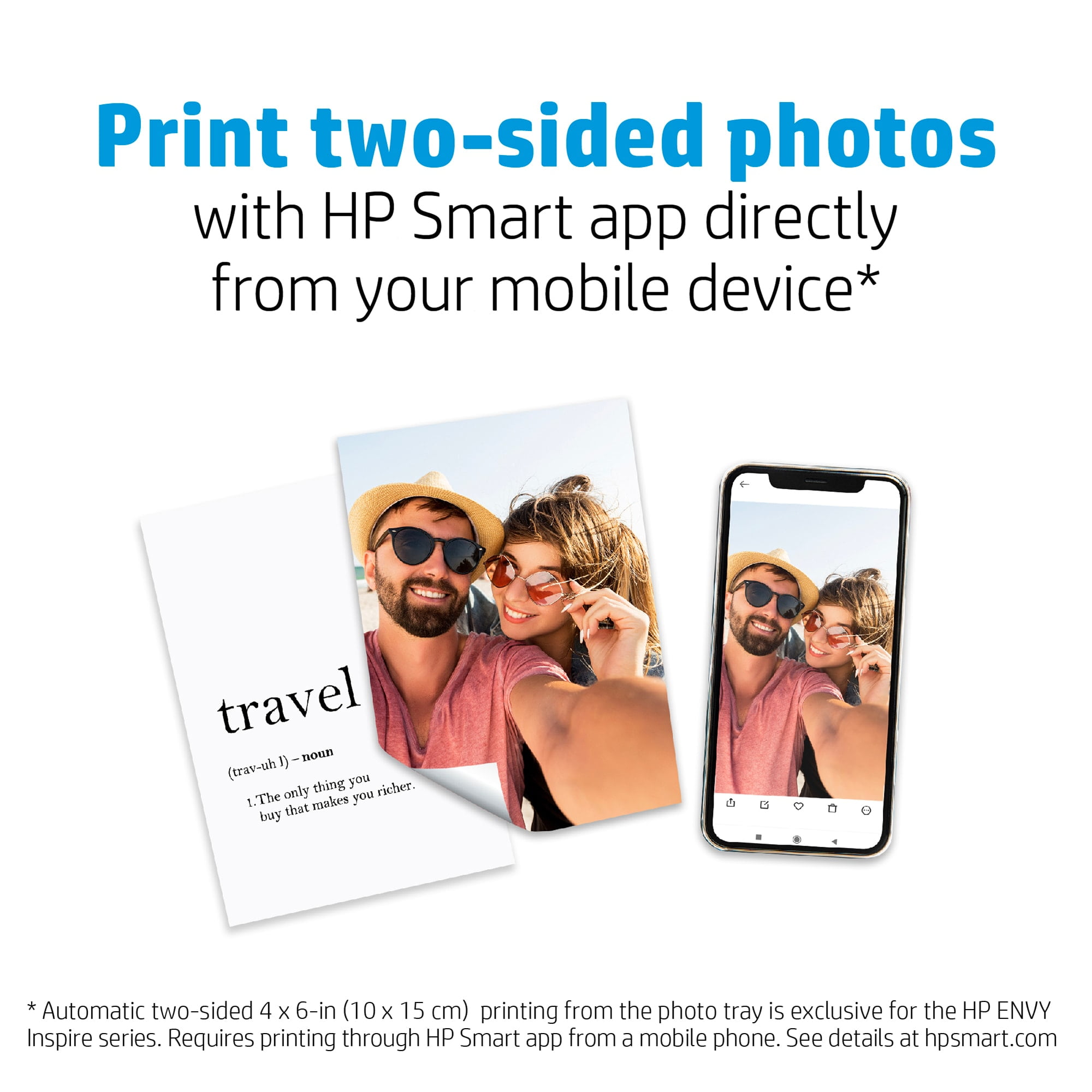 (5 pack) HP Matte Photo Paper | 25 Sheets | 4" x 6" | Exceptional quality