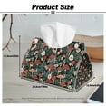 thumbnail image 7 of ZUXONGSY Mushroom Flower Tissue Box Cover 2 Pcs PU Leather Tissue Cube Box Cover with Buttons Decorative Rectangle Tissue Box Covers Easy to Carry Stylish Tissue Box for Business Trip, 7 of 7