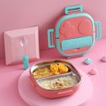 thumbnail image 4 of Large Capacity Lunch Box with Lid Stackable Leak-proof Cartoon Robot Food Container for Restaurant, 4 of 8