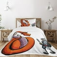 thumbnail image 3 of Ambesonne Dragon Quilted Bedspread Set 2 Pcs, Cartoon Knight Sketch, Twin Size, Multicolor, 3 of 6