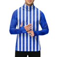 thumbnail image 4 of LTTVQM Adult Mens Light Thin Sun Safe Hooded Top Built-in Integrated Neck Gaiter Thumb Cuffs Freshwater Fishing Beach Wear Blue 3XL, 4 of 6