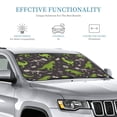 thumbnail image 3 of Kdxio Dinosaur Skeleton Seamless Grunge Pattern Print Windshield Sun Shade, Foldable Sun Blocker for Car,Truck,SUV Automotive Interior Sun Protection,Reflective Shade for Front Windshield(Medium), 3 of 7
