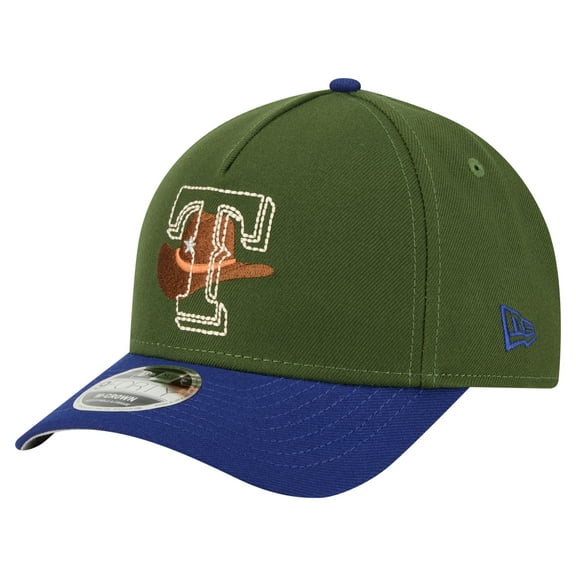 Men's-New Era Dark Green Texas Rangers City Feature 9FORTY A-Frame Adjustable Hat