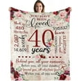 thumbnail image 1 of LHSHID 50th Birthday Gifts for Women Blanket 50th Birthday Decorations Woman 50th Birthday Gift Ideas Gifts for 50 Year Old Women 1973 Birthday Gifts for Women Throw Blanket 50x60in, 1 of 6