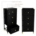 thumbnail image 3 of Simplify Adult 4 Drawer Luxury Dresser in Black, 3 of 7